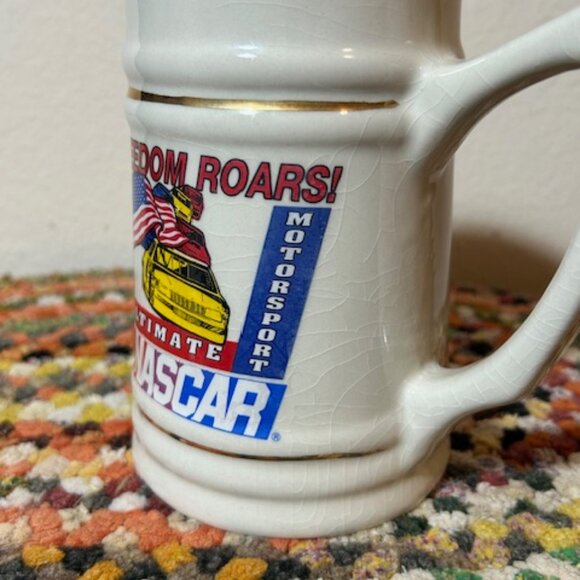 Vintage NASCAR "Freedom Roars" Commemorative Ceramic Beer Stein - Picture 8 of 16